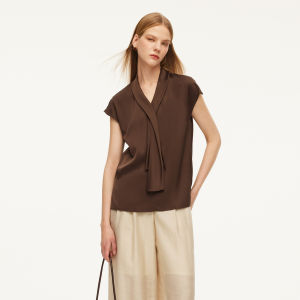 Gloria | Elegant Silk Short Sleeve Tshirt