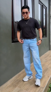 Celana Jeans Pria Washed Loose Pants Korean Style Oversize Celana Jeans Gombrang