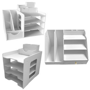 【HOSPORT】Multi-Tiered Folder Organizer Space Saving Multi-Layer File Storage Holder Large Capacity for Home Workstation Drawer