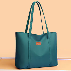 OUDENGPAI | Oxford Cloth Tote Bag Women 2024 New Large Capacity Shoulder Bag Handbag Black Single Shoulder Bag Canvas Modern Neutral Style
