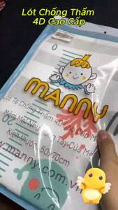Lót chống thấm 4D cao cấp thoáng mát cho bé MANNY (50x70cm) - SP0397
