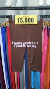 LEGGING WANITA 7/8 ALL SIZE BB 30-45 KG/ CELANA LEGING PENDEK / LEGING BAWAH LUTUT LEGGING DEWASA  7/8 DIBAWAH LUTUT POLOS/MOTIF BAHAN SPANDEK