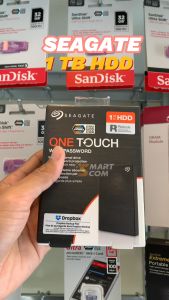 Hard Disk External ฮาร์ดดิสพกพา Seagate HDD Ext One Touch with password 1TB(สีดำ) โอนถ่ายไฟล์ด้วย USB 3.0 USB 2.0💯