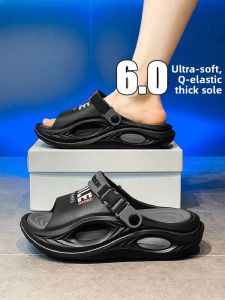Mens Summer Fashion Sandals Outdoor Wear Anti-Slip Wear-Resistant Soft Bottom Beach Slippers for Youth Driving Sports