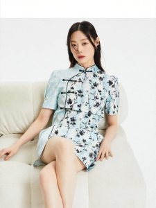 Vero Moda | Đầm Cheongsam Kiểu Trung Quốc Elegance In Với Cổ Áo Mandarin