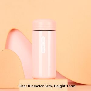 Portable Mini 304 Stainless Steel Thermal Cup Customizable Mens Womens Insulated Water Bottle Pocket Size Smart Gift Cup