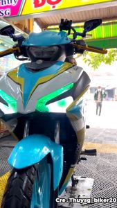 Mạch led I8 gắn demi dành cho Exciter 155 lắp đặt như zin