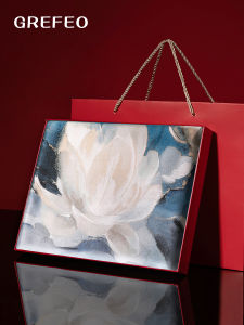 Authentic Silk Scarf Womens Necktie 100% Mulberry Silk Hangzhou Silk Shawl Mothers Day Gift Scarf Gift Box Chinese Style Floral Pattern