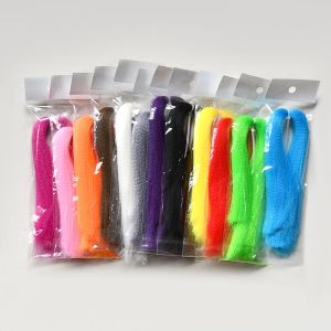 เส้นใยสังเคราะห์แบบหยิก 1 แพ็ค สำหรับผูกเหยื่อตกปลาแบบสตรีมเมอร์ ตกปลาเทราต์