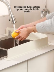 Kitchen Sink Splash Guard Silicone Waterproof Barrier for Washing Vegetables And Dishes Drainboard Handwashing Basin Pad