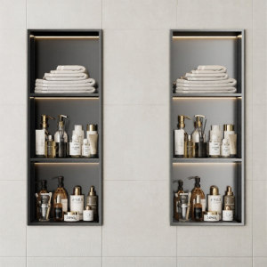 GUANGMANZHI | Stainless Steel Bathroom Wall Shelf