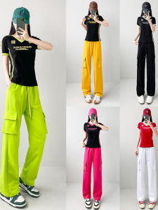 Bộ Trang Phục Khiêu Vũ Vuông Mới 2025 Bộ Đồ Thể Thao Mùa Hè Thấm Hút Mồ Hôi Khiêu Vũ Thể Dục Biểu Diễn Khiêu Vũ Bước Quái Vật