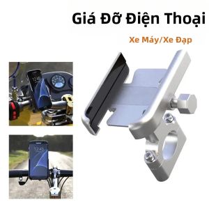 Giá Đỡ Điện Thoại Di Động Bằng Kim Loại Cho Xe Máy Xe Đạp Giá Đỡ Định Vị GPS Giá Đỡ Đa Năng Cho iPhone Samsung Xiaomi - Phụ Kiện Đi Xe Đạp