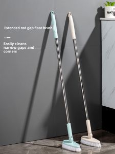Long Handle Bathroom Floor Brush for Home Toilet Cleaning Gap Brush No Dead Angle Toilet Brush Household Personal Cleaning Tools