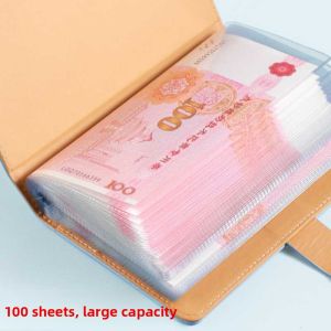 2024 New Large Capacity Money Saving Bag Childrens Only for Paper Currency Addictive Style Storage Wallet Notebook