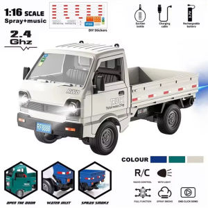 XMSJ | 1:16/18 RC CAR Simulation Drift Climbing Truck Led Light Small Cargo Remote Control Car Electric Toy Model for Kid Birthday Gift