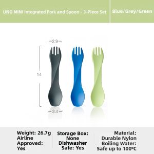 Portable Folding Camping Spoon Fork Set