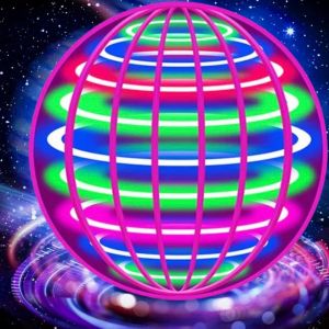 Flying Ball Boomerang Spinner Toys Hand Control Drone 360° Rotating Mini UFO With LED Lights for Children Funny Birthday Gifts