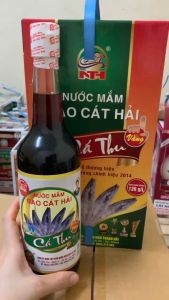 Hộp 4 chai Nước Mắm Cá Thu Vàng Hàm lượng Protein 120g/L 650ml/chai