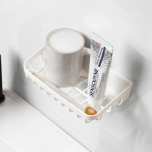 Homenhome แขวนผนังพรุนระบายน้ำกลวงชั้นเก็บของในห้องน้ำ