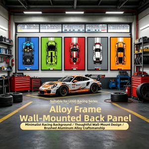 POP BRICKS | POP Compatible LEGO Race Car Wall Background Alloy Frame