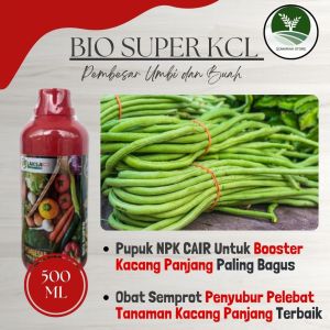 BIO KCL 500ML Pupuk Pelebat Penyubur Kacang Panjang Paling Ampuh - Pupuk Pertumbuhan Kacang Panjang Paling Rekomended