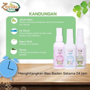 Deodorant Spray Zeeida / membasmi bau badan / NON AlKOHOL