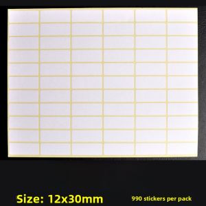 A5 Adhesive Stickers White Small Labels Handwritten Kitchen Archive Box Seasoning Rack Classification Document Box Label