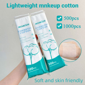 แผ่นผ้าฝ้ายสี่เหลี่ยมบางเฉียบ500/1000ชิ้นชั้นดูดซับที่เป็นมิตรกับสิ่งแวดล้อม5*6ซม. สำหรับโทนเนอร์/เอสเซนส์ลบเครื่องสำอางและเล็บ