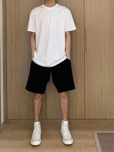 Cleanfit Mens Basketball Sports Shorts Casual Loose Straight American Style Summer Trendy Five-Quarter Length Pants