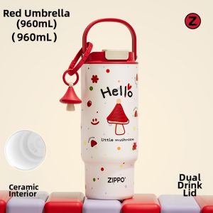 Zippo | Attractive Insulated Cup with Straw Large Capacity