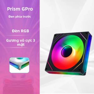 Băng Cá Voi Lăng Kính 6PRO ARGB 120mm PC Quạt 3 Mặt Vô Hạn Gương Đồng Bộ Với Bo Mạch Chủ Chiếu Sáng 4PIN RGB Cho CPU Mát