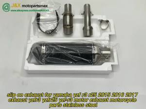 Ống Pô Slip-On Yamaha YZF-R3 R25 R30 2014-2019 Mt03 Chất Lượng Cao Ống Xả Xe Máy Ống Nối Giữa Giúp Tăng Hiệu Suất