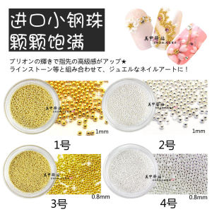 Gold Silver Nail Art Decoration Full round Solid Rivets Nail Accessories Japanese Style Beauty Tools Any Skin Type Suitable