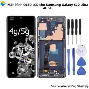 Màn Hình LCD OLED Samsung Galaxy S20 Ultra 4G 5G G988B/DS Kèm Bộ Dụng Cụ Sửa Chữa Màn Hình Cong Vân Tay Cho Khung G988 G9880