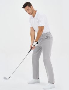 TACVASEN | TACVASEN Mens Winter Golf Pants Fleece Lined Warm Stretch Straight Leg Business Casual Work Travel Trousers with Pockets