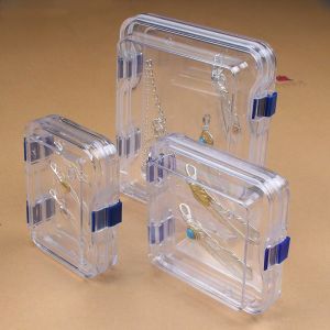 ดาจัโอ โกโร่กล่องเก็บเครื่องประดับเงินป้องกันการเกิดออกซิเดชัน โปร่งแสง แบบพกพาขนาดใหญ่และขนาดเล็กกล่องเก็บอุปกรณ์เสริม