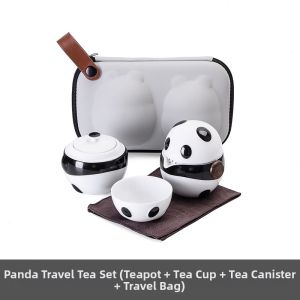 Traditional Style Portable Tea Set for Quick Brewing