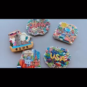 Stiker Kulkas Mini Lucu Elemen Jepang 3D Kreatif Dengan Daya Tarik Yang Kuat Tidak Mudah Lepas