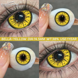 EYESHARE 1pair Anime Red Eye Lenses Color Contact Lenses Cosplay Blue Eyes Makeup Contact Halloween Pink Contact Colorful Lens