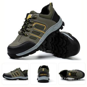 Safety Shoes For Men Steel Toe Shoes Construction Site Anti-smash Anti-puncture Breathable Work Shoes