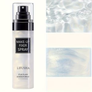 Star Flash Quicksand Makeup Setting SprayLong-Lasting Makeup FixerMatte & Dewy FinishOil Control & Hydrating Waterproof