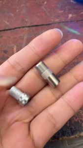 Đầu bấm jack cắm anten TV kèm chuôi vặn F5 - Rắc cắm 9.5mm cho TV Đầu DVB