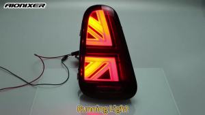 2PCS Tail Lights Assembly For Mini Cooper R50 R52 R53Union Jack Rear Tail Lamps Tail/Brake & Sequential Blink Turn Signal 01-07