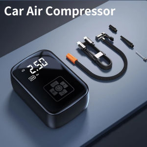 Electric Car Air Pump Portable Tire Inflator Wireless Air Injector LCD Display Air Compressor for Car Motorcycle Bike Tyre Ball