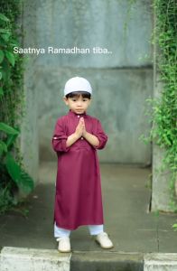 MD-Keola Setelan Baju Koko Anak Aksana Series (Setelan Muslim Koko Set Anak) Usia 1 – 6 Tahun / Premium Cotton Koko Set Tee Kekinian terbaru
