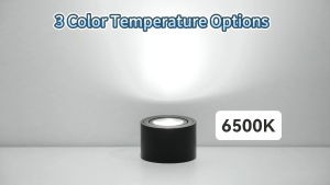 LED Downlight Replaceable GU10 Bulb Pin Light Spotlight Adjustable Angle 7W Tricolor Surface Mounted Ceiling Lamp 220V for Living Room Bedroom Shop Christmas Lights Fixture