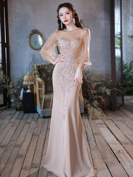 Đầm dạ hội kim sa đuôi cá - Kim Khôi Shop cho thuê trang phục 0965238500