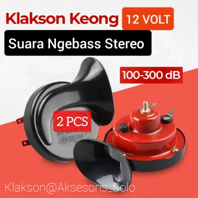 [2Pcs] Klakson keong Suara Ngebass stereo
