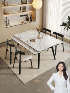 Pashaman | Foldable Adjustable Modern Simple Dining Table Chair